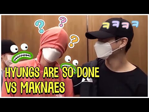 BTS When Hyungs Are So Done With Maknaes