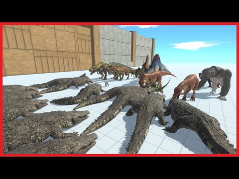 12x PURUSSAURUS VS 2x FACTIONS+OLD GORO - ANIMAL REVOLT BATTLE SIMULATOR