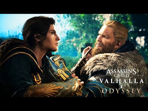 Eivor vs Kassandra Fight Scene (Assassin's Creed Crossover Stories) Valhalla and Odyssey 4K UHD
