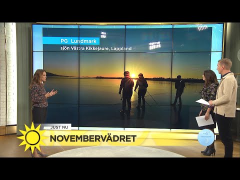 "Skridskoisen är spegelblank – fantastiskt med minusgrader innan snön fallit" - Nyhetsmorgon (TV4)