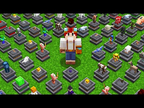 EU COLETEI O TROFÉU DE TODOS OS MOBS DO MINECRAFT - StonksCraft 2