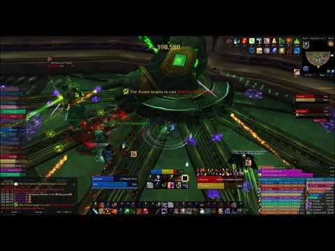 The Misty Moon Massive vs. Fallen Avatar (Mythic) - Enhancement Shaman PoV (NO MUSIC)