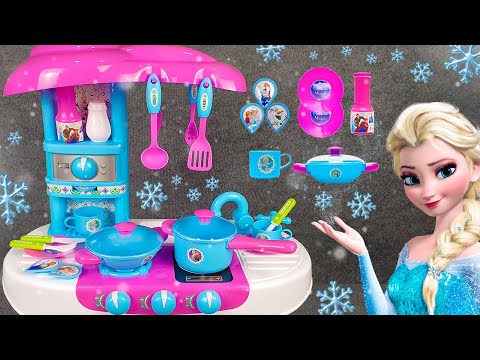 34 Minutes Satisfying with Unboxing Frozen Elsa Kitchen Playset, Disney Toys Collection | ASMR