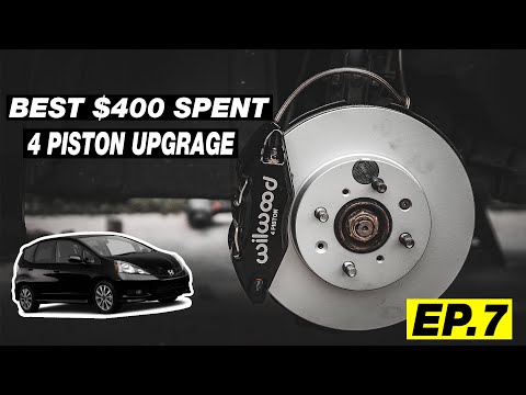 WILWOOD 4 PISTON BIG BRAKE KIT UPGRADE! - Honda Fit Build Series (EP.7)