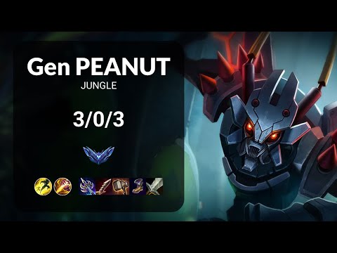 Gen Peanut Kha'Zix vs DRX Croco Vi JUNGLE - KR DIAMOND Patch 13.14