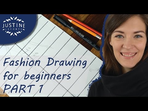 How to draw  | TUTORIAL | Fashion drawing for beginners #1 | Justine Leconte Video