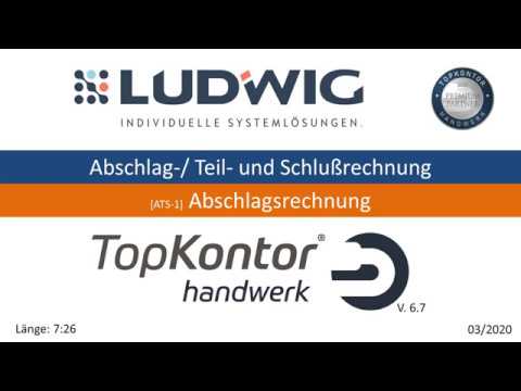 ATS-1 Abschlagsrechnungen und Schlußrechnung mit TopKontor Handwerk 6 und blue:soution-tophandwerk 7