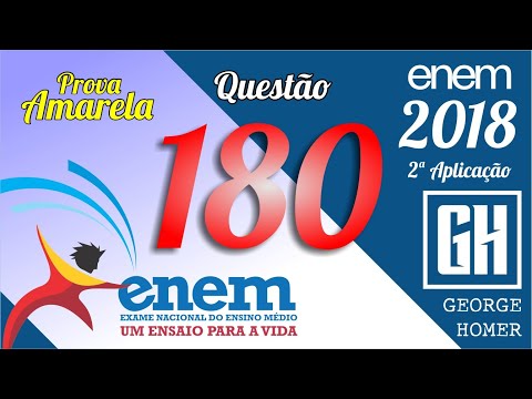 Enem 2018 - Questão 180 - Prova Amarela - 2ª Aplicação