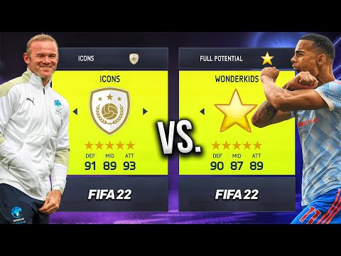 ICONS vs. Wonderkids at *FULL POTENTIAL* in FIFA 22! 💥