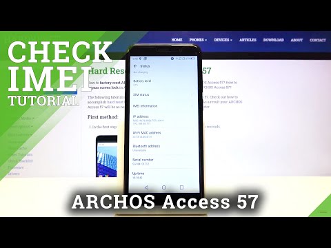 How to Check IMEI in ARCHOS Access 57 – Find Serial Number and IMEI