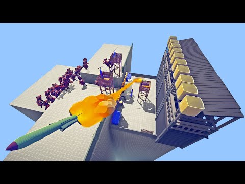 Army Soldier vs 100 Units | TABS - Totally Accurate Battle Simulator