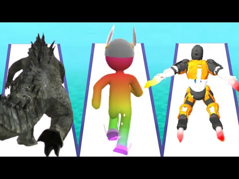 KAIJU RUN vs GIANT RUSH vs FULL METAL 3D - Triple Game