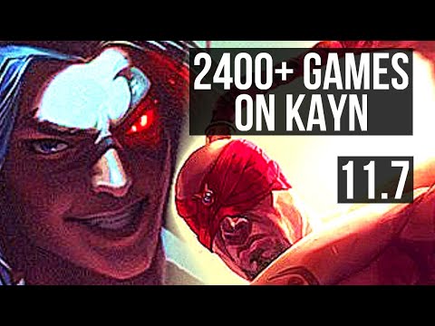 KAYN vs LEE SIN (JUNGLE) | 2400+ games, 16/2/8, 1.5M mastery, Legendary | BR Diamond | v11.7