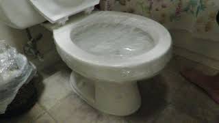 Unclog toilet with Saran Wrap?