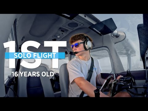 FIRST SOLO FLIGHT At 16 Years Old... WOW!