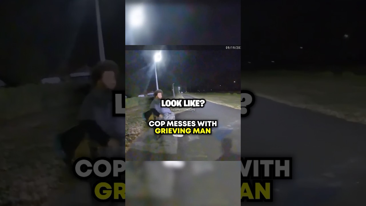 Cop Messes With GRIEVING Man 😓