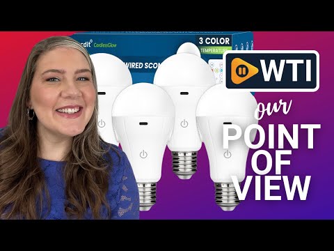 CordlessGlow 15W A19 Rechargeable Light Bulbs with Remote - WTI product video review