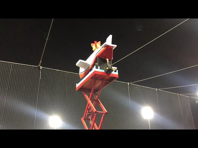 【YOKOSO桃猿】ファイターズ・フレップも台湾の地で飛行機応援!!