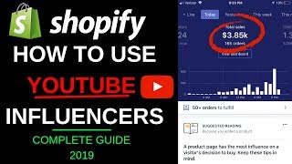 Using Youtube Influencers For Shopify Dropshipping | Complete Guide 2019