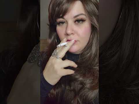 Smoking a Marlboro Light 100 #1980s  #cigarettes #sf # #girlsmoking #lipstick #marlboro #nicotine