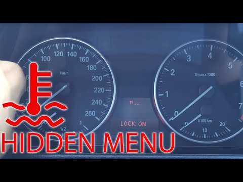 BMW Hidden menu - Water temperature - E90 E91 E92 E93