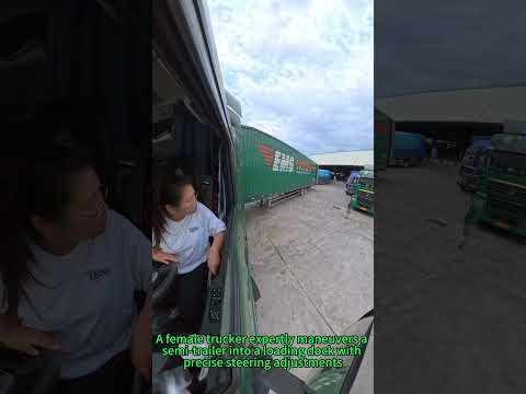 Female Truck Driver Mastery: Precision Reversing & Heavy Vehicle Skills