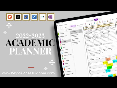 2022-2023 Digital Academic Planner | iPad, Samsung Tab & ReMarkable | OneNote, GoodNotes & Noteshelf