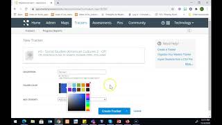 Creating Trackers from  Curriculum Maps in MasteryConnect