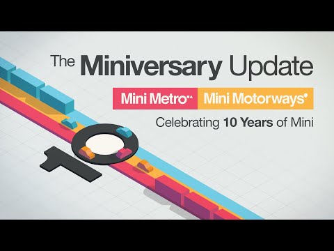 The Miniversary Update Comes to Mini Metro & Mini Motorways! - YouTube