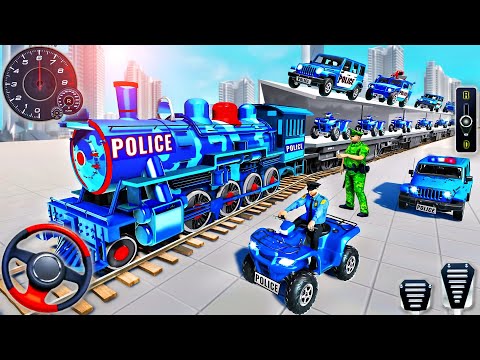 US Police Car and ATV Transporter Driving - Police Trailer Truck Driver Simulator - Android GamePlay