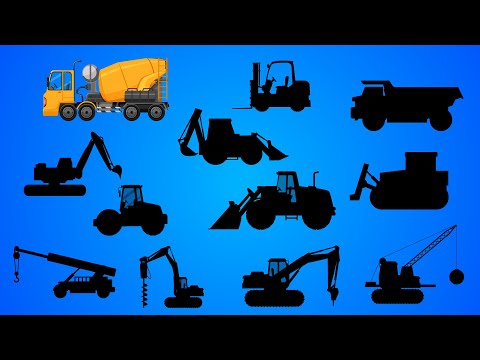 Pojazdy budowlane - Zagadki dla dzieci - Koparka, spychacz, betoniarka, walec 🚧