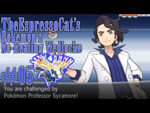 Pokemon X ”No Healing” Wedlocke Ep 5:  Wrong Pair for Professor Sycamore