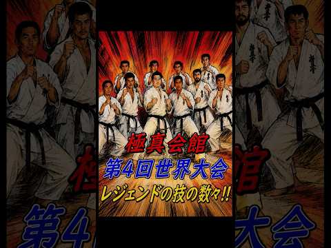 空手の技 極真第4回世界レジェンドのスパーリング – マイルド君 #Shorts #karate #空手 #極真 #Kyokushin #第４回世界大会