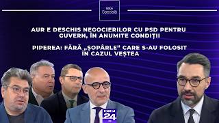 Ediție specială. AUR e deschis negocierilor cu PSD pentru guvern, în anumite condiții