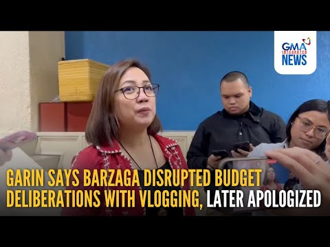 Garin says Barzaga disrupted budget deliberations with vlogging, later... | GMA Integrated News