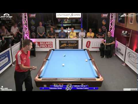 Stuttgart Open 2013, 22 Sebastian Staab vs Thorsten Endres, 10-Ball, Pool-Billard, Cue Sports