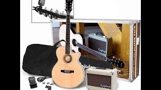 Video thumbnail for Unpacking Epiphone PR-4E Electro - Acoustic Guitar Player Pack - Christmas Surprise 2016 by RC Adhikari