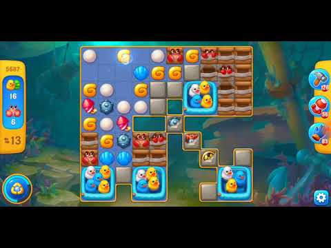 Fishdom. 5687 level no boosters and diamonds