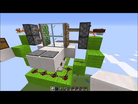 Redstone-Schule Extra 3 - Tutorial - Doppel-Tür mit Kolben - Schiebetür