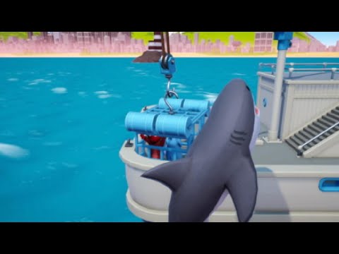 Gang Beasts  PS5 Sobrevivendo aos tubarões