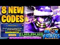 *8 NEW CODES* ALL WORKING CODES FOR BLOX FRUITS 2024! | BLOX FRUITS CODES 2X EXP AND STAT RESETS