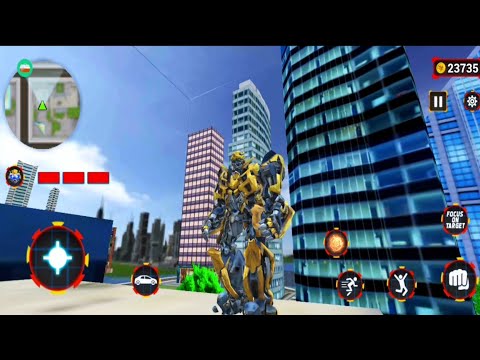 Grand Robot Car Transform 3d Game * Android Gameplay Bumblebee