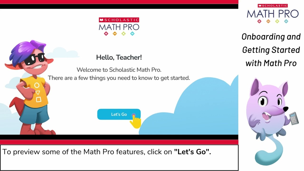 Getting started with Math Pro