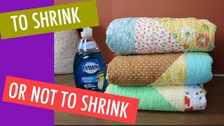 BEGINNER QUILTING - SHOULD YOU PREWASH YOUR FABRIC? Part 1 - SHRINKAGE...THE WHEN AND WHY