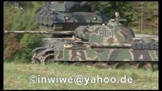 preview picture of video 'Panzer Panther im Gelände an der WTD 41 in Trier German Panther Tank in Action'