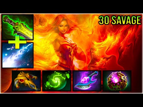 LINA NEW AGHANIM  + ETHERNAL BLADE 100% BROKEN PURE DAMAGE
