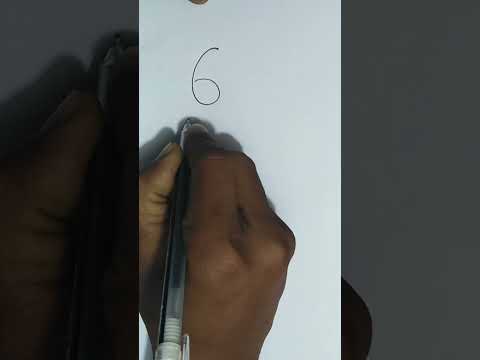 how to write number 6