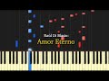 Amor Eterno - Raúl Di Blasio / Piano Tutorial