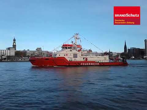 Loeschboot Feuerwehr Hamburg 26.11.2018