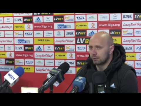 Konferencja pomeczowa: PGE FKS Stal Mielec - Sandecja Nowy Sącz  0 : 0